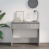 vidaXL Console Table Concrete Grey 89x41x76.5 cm Steel