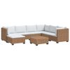 vidaXL 8 pcs Rattan Lounge Set with Cushions GENDT Natural Rattan