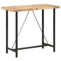 vidaXL Bar Table 120x58x107 cm Rough Mango Wood