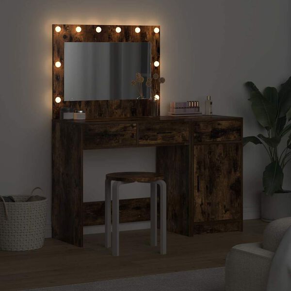 vidaXL Dressing Table 2 pcs Brown 40 x 41 x 75 cm Engineered wood