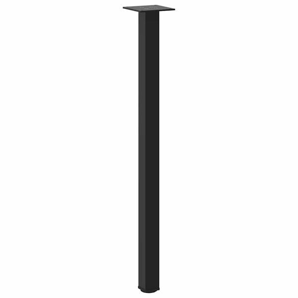 vidaXL Console Table Legs 4 pcs Black 72-74 cm Steel