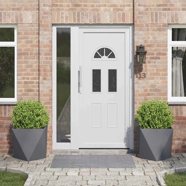 vidaXL Planter 2 pcs Anthracite 50 x 50 x 50 cm Steel