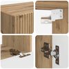 vidaXL TV Wall Cabinet Set 4 pcs Artisan Oak Engineered Wood