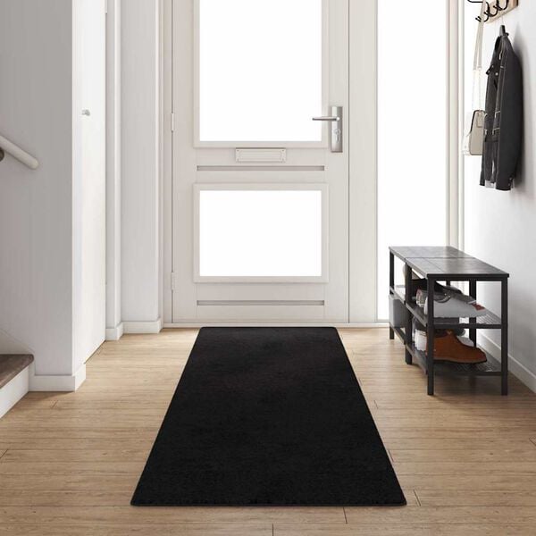 vidaXL Carpet Runner Black 80 x 400 cm 100% Polypropylene Tuft