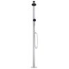 vidaXL Garden Shower with Brown Base 220 cm Aluminium