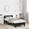 vidaXL Bed Frame Black Oak 203 x 95 x 70 cm Engineered Wood