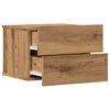 vidaXL Wall-mounted Bedside Cabinet Artisan Oak 40x32x30 cm