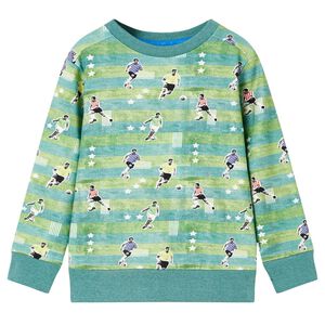 vidaXL Kids' Sweatshirt Light Green Melange 116