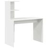 vidaXL Desk White 102 x 50 x 124 cm Engineered Wood