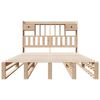 vidaXL Bookcase Bed without Mattress 140x200 cm Solid Wood Pine