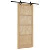vidaXL Sliding Door Set Other ORKDAL Natural and black 86 x 211 cm