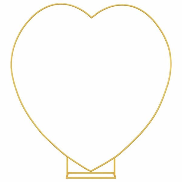 vidaXL Wedding Arch Gold 195 x 35 x 211 cm Steel