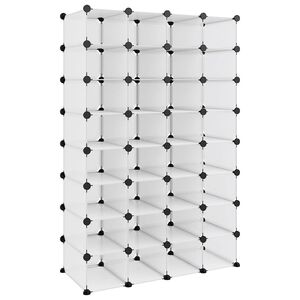 vidaXL Shoe Rack | Transparent | Polypropylene, Steel | Large | Shoe Rack