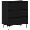 vidaXL Sideboard Black Oak 60 x 35 x 70 cm Engineered Wood