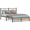 vidaXL Bed Frame without Mattress Sonoma Oak 150x200 cm King Size Engineered Wood