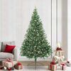 vidaXL Artificial Pre-lit Christmas Tree Green 240 cm PVC