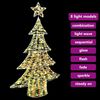 vidaXL Christmas Tree with 120 LEDs Warm white 120 cm PET