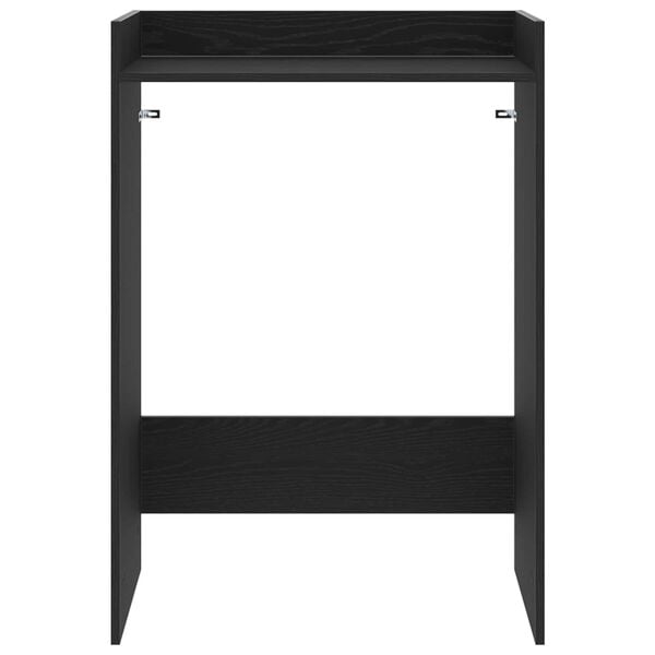 vidaXL Wash Machine Cabinet with Storage Black Oak 67.5 x 48 x 97 cm