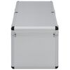 vidaXL Storage Cases 2 pcs Silver Aluminium