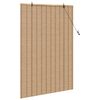 vidaXL Roller Blind with Curtains Manual Nature 120 x 160 cm Bamboo