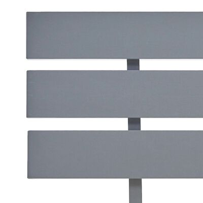 vidaXL Bed Frame Grey Solid Pine Wood 120x200 cm