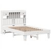 vidaXL Bed Frame without Mattress White 135x190 cm Solid Wood Pine
