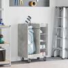 vidaXL Golf Cabinet with Wheel Plain Concrete Grey 65 x 45 x 98 cm