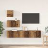 vidaXL TV Cabinet Set Wall-mounted 4 pcs Old Wood Engineered Wood