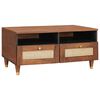 vidaXL Coffee Tables Brown 80 x 54 x 40 cm Cane and solid mango wood