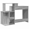vidaXL Desk Grey Sonoma 120.5 x 44 x 88.5 cm Engineered Wood