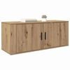 vidaXL Wall Mounted TV Cabinet Artisan Oak 100 x 34.5 x 40 cm