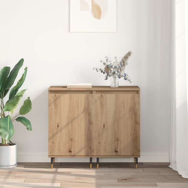 vidaXL Sideboard 2 pcs Artisan Oak 40 x 35 x 70 cm