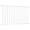 vidaXL Fence Panel Woerden Powder-coated Steel 1.7x0.75 m White