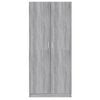 vidaXL Wardrobe Grey Sonoma 80x50x180 cm Engineered Wood