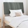 vidaXL Upholstered Headboard Dark Grey 90 cm Solid Pine Wood