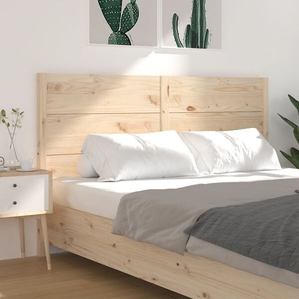 vidaXL Headboard 206x4x100 cm Solid Wood Pine
