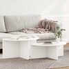vidaXL Coffee Table 2 pcs White Solid pine wood
