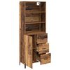 vidaXL Highboard Old Wood 69.5 x 34 x 180 cm Engineered Wood