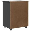 vidaXL Rolling Cabinet with Drawers MOSS Grey Solid Wood Pine
