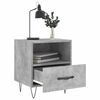 vidaXL Bedside Cabinets 2 pcs Concrete Grey 40x35x47.5 cm Engineered Wood