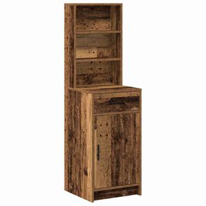 vidaXL Highboard Old Wood 40 x 40.5 x 135 cm Engineered Wood