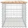 vidaXL Garden Bench Gabion Design 83x44x42 cm Solid Wood Pine