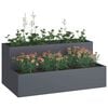 vidaXL Garden Planter Anthracite 100 x 60 x 45 cm Cold-rolled Steel