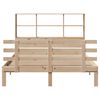 vidaXL Bookcase Bed without Mattress 160x200cm Solid Wood Pine