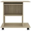 vidaXL Computer Desk Sonoma Oak 80x50x75 cm Engineered Wood