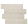 vidaXL Decorative Stickers 10 pcs Beige 29 x 21 cm