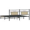 vidaXL Bed Frame without Mattress Sonoma Oak 160x200 cm Engineered Wood
