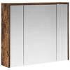 vidaXL Bathroom Mirror Cabinet Smoked Oak 73.5 x 16 x 62.5 cm