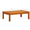 vidaXL Garden Table 85x57x29 cm Solid Acacia Wood