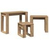 vidaXL Nest of Tables 3 pcs Artisan Oak Engineered Wood